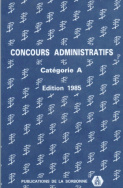 Concours administratifs. Catégorie A