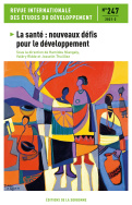 La santé, nouveaux défis pour le développement