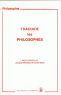 Traduire les philosophes