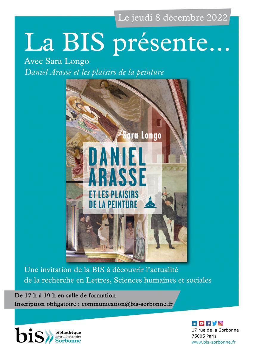 affiche La BIS présente Daniel Arasse et les plaisirs de la peinture - Sara Longo